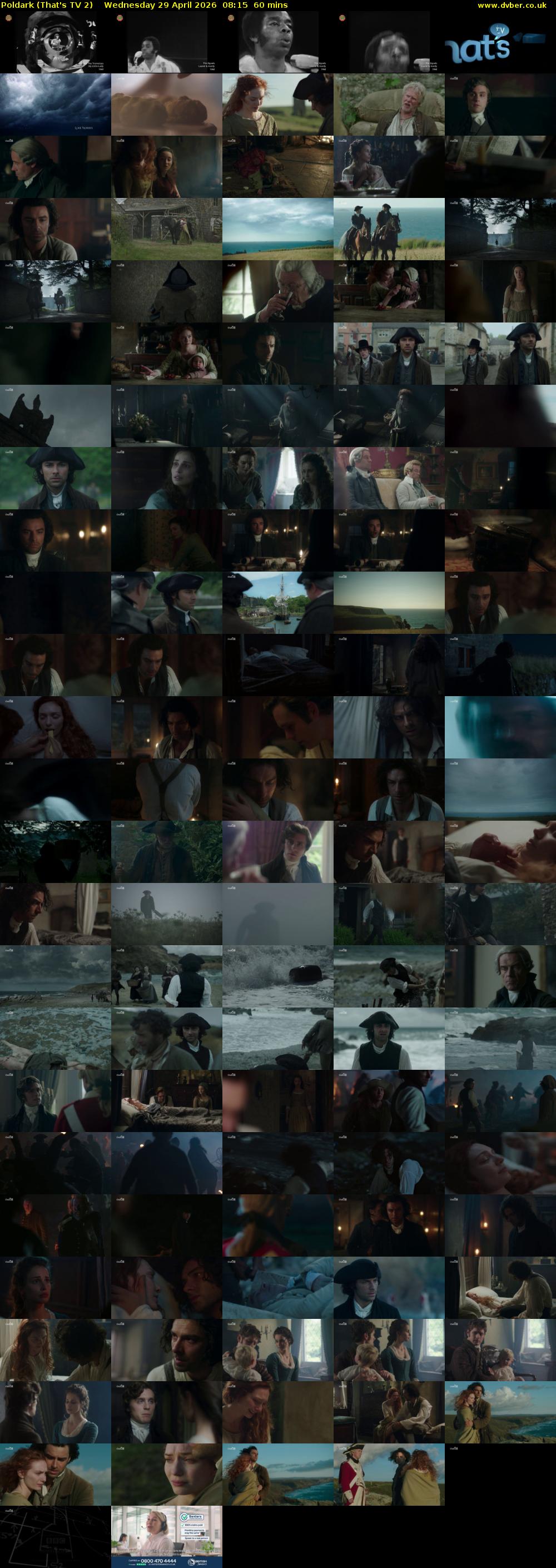 Poldark (That's TV 2) Wednesday 29 April 2026 08:15 - 09:15