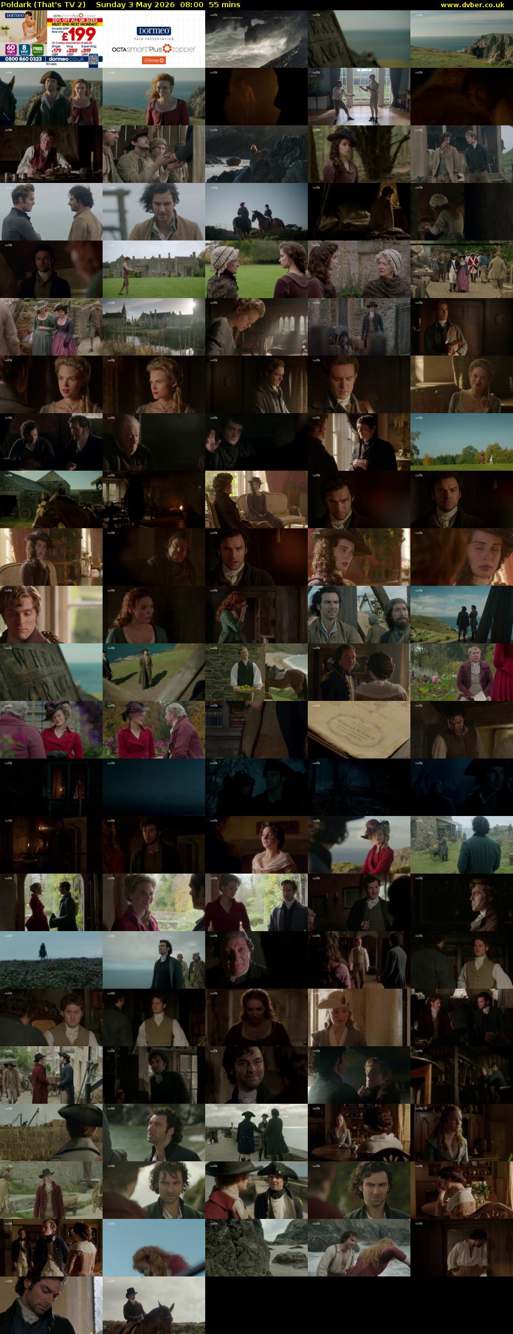 Poldark (That's TV 2) Sunday 3 May 2026 08:00 - 08:55