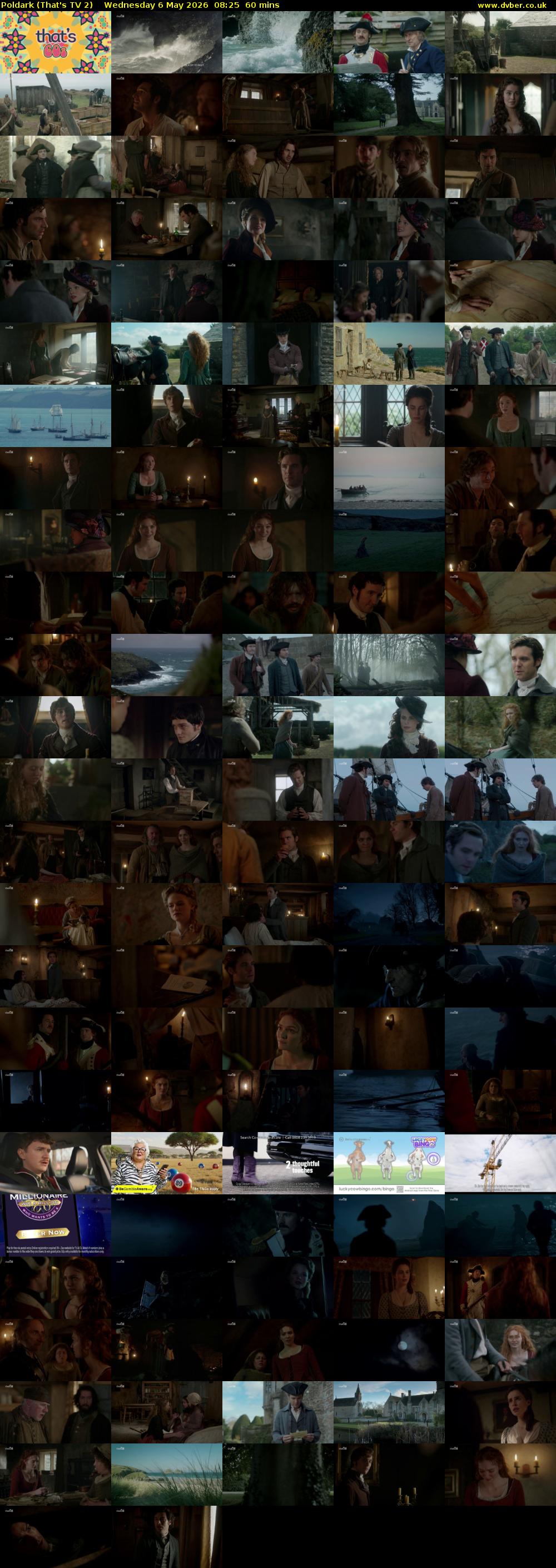 Poldark (That's TV 2) Wednesday 6 May 2026 08:25 - 09:25
