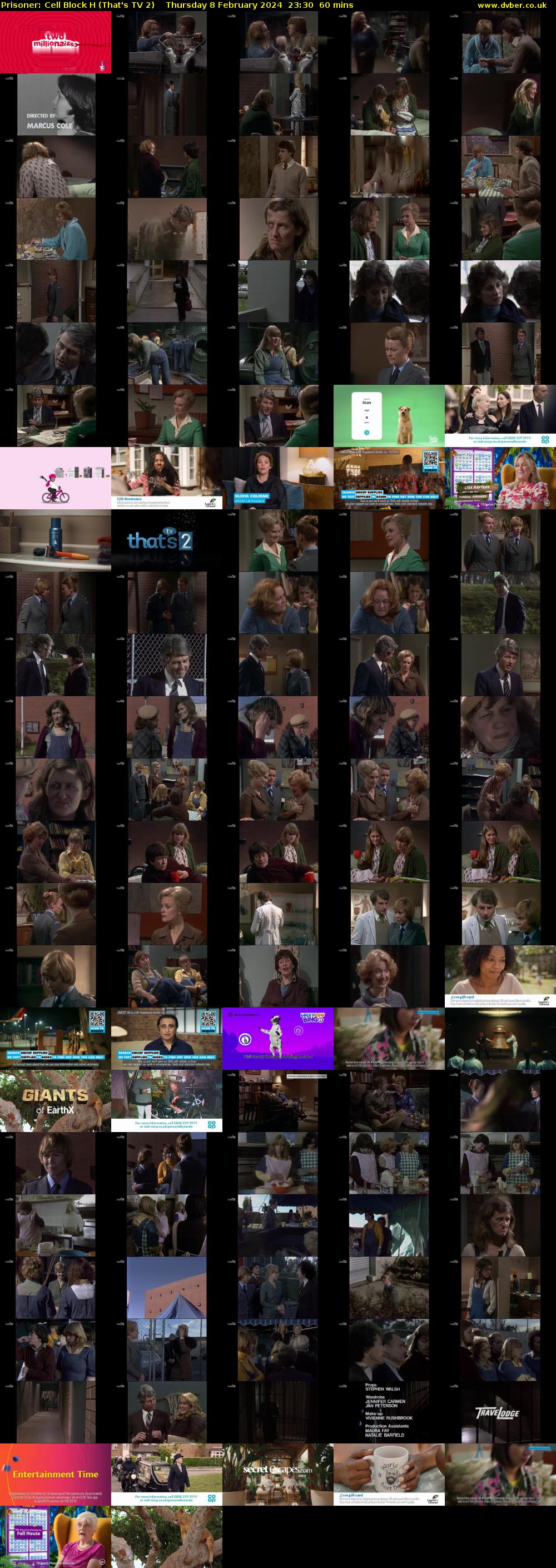 Prisoner: Cell Block H (That's TV 2) Thursday 8 February 2024 23:30 - 00:30