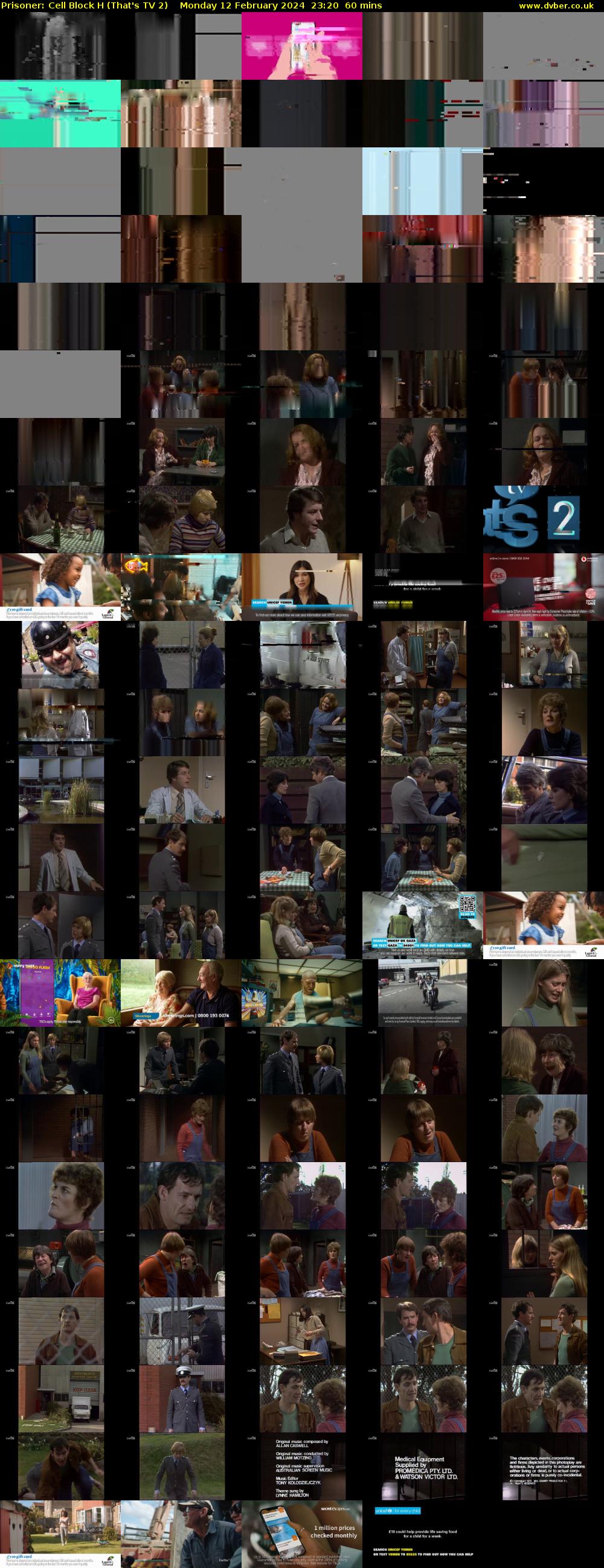 Prisoner: Cell Block H (That's TV 2) Monday 12 February 2024 23:20 - 00:20