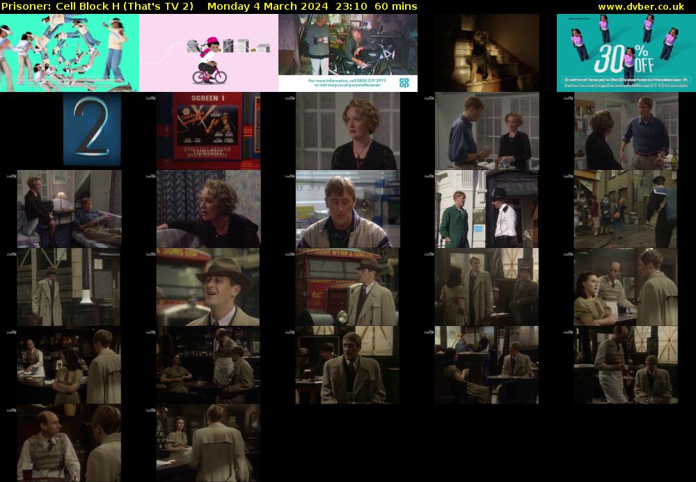 Prisoner: Cell Block H (That's TV 2) Monday 4 March 2024 23:10 - 00:10
