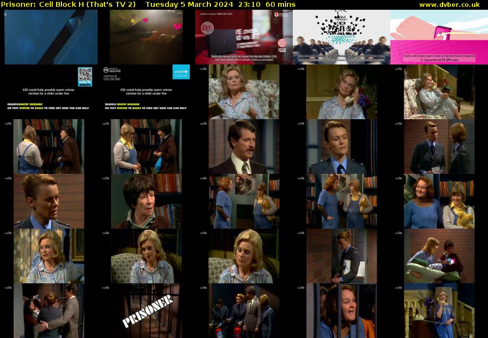 Prisoner: Cell Block H (That's TV 2) Tuesday 5 March 2024 23:10 - 00:10