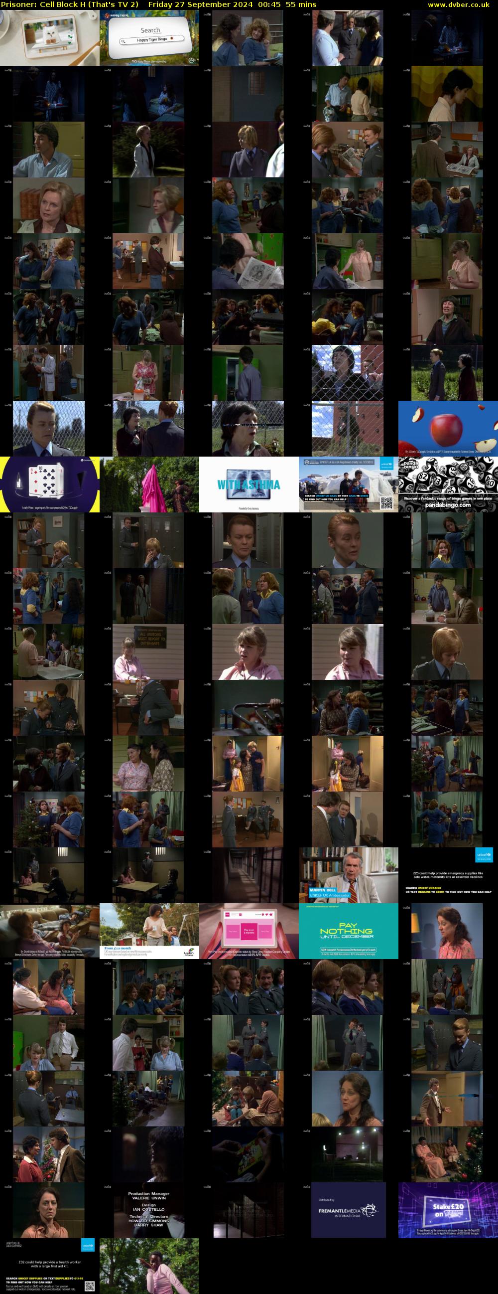Prisoner: Cell Block H (That's TV 2) Friday 27 September 2024 00:45 - 01:40