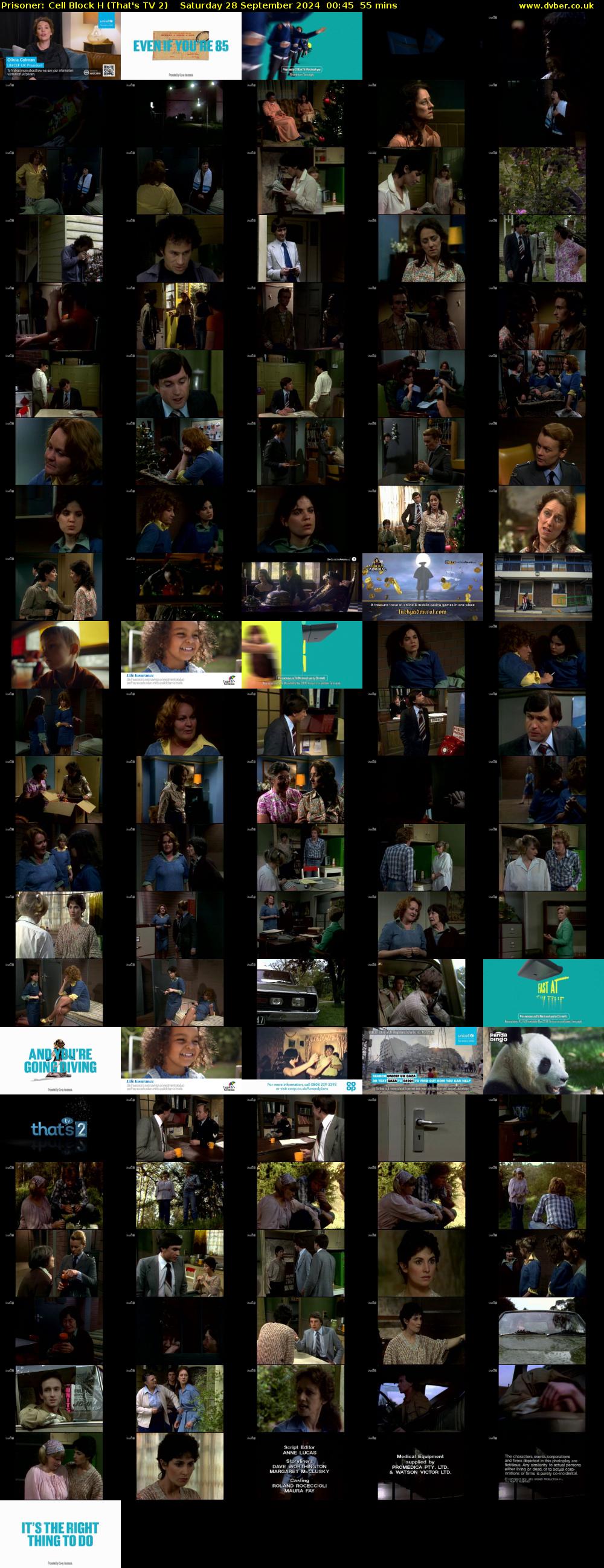 Prisoner: Cell Block H (That's TV 2) Saturday 28 September 2024 00:45 - 01:40