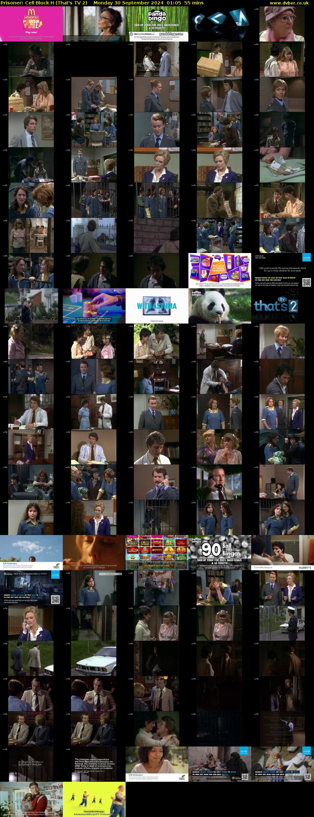 Prisoner: Cell Block H (That's TV 2) Monday 30 September 2024 01:05 - 02:00