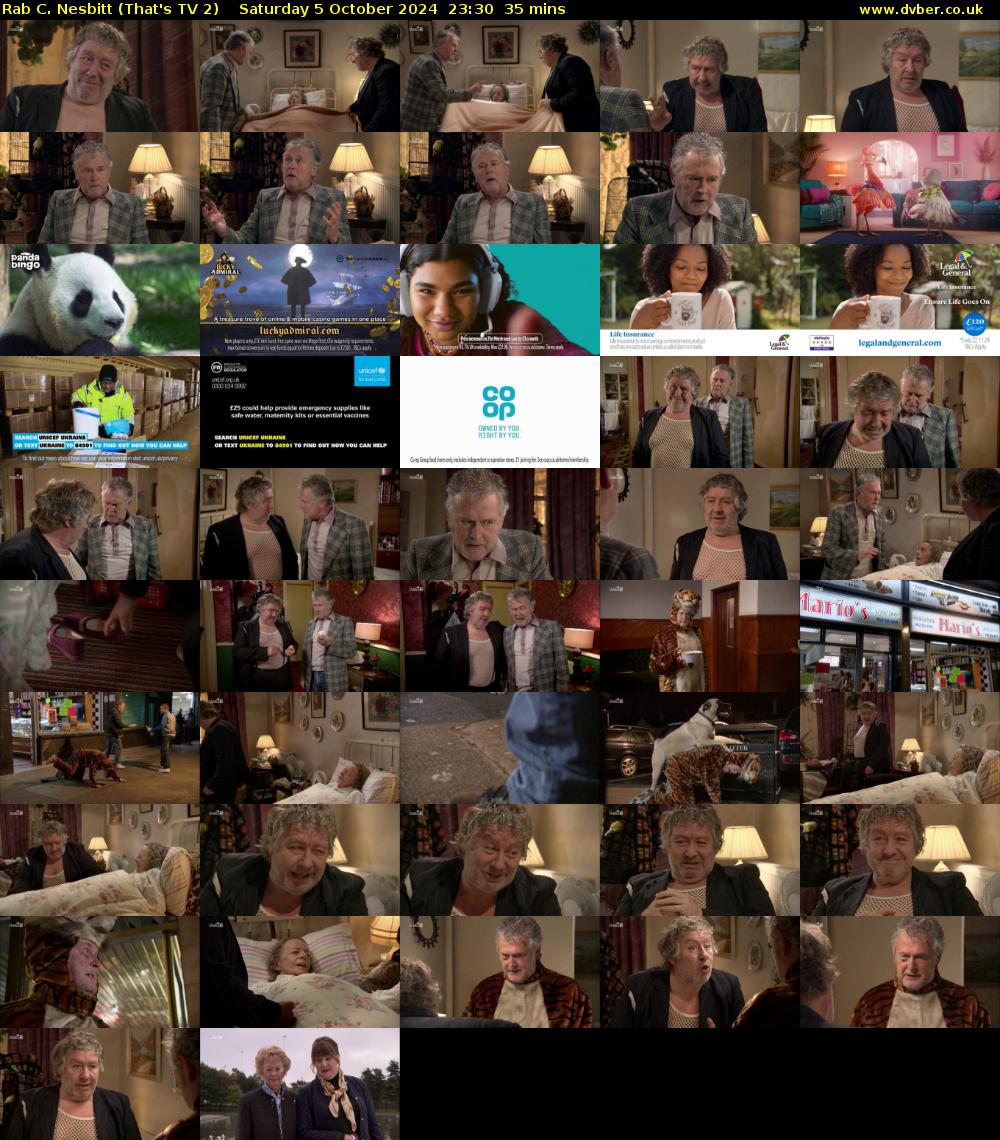 Rab C. Nesbitt (That's TV 2) Saturday 5 October 2024 23:30 - 00:05