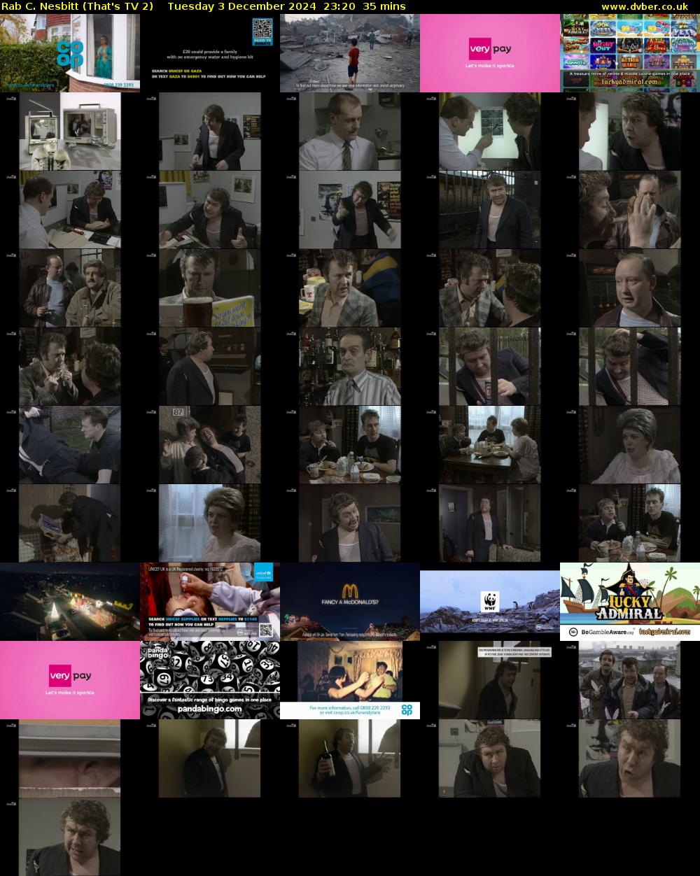 Rab C. Nesbitt (That's TV 2) Tuesday 3 December 2024 23:20 - 23:55