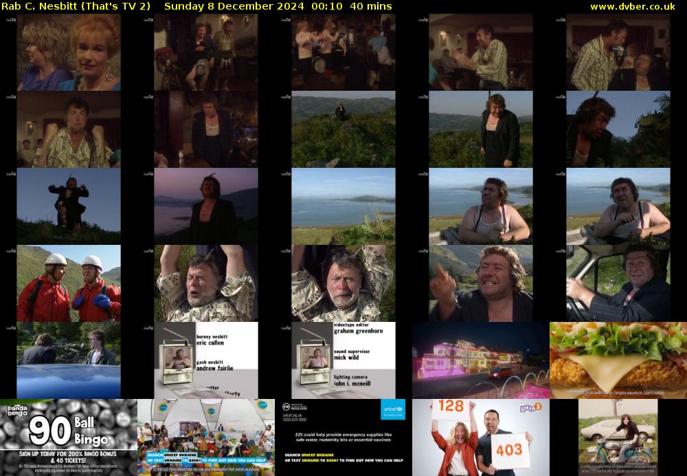 Rab C. Nesbitt (That's TV 2) Sunday 8 December 2024 00:10 - 00:50