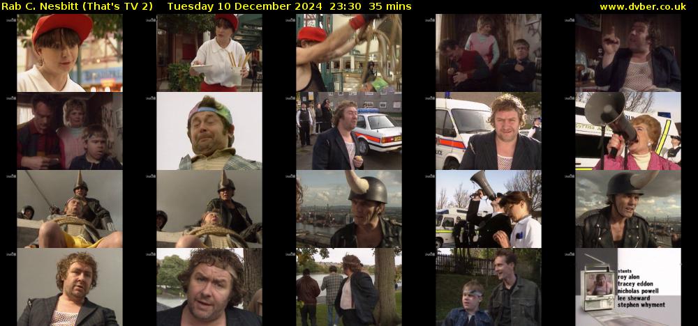 Rab C. Nesbitt (That's TV 2) Tuesday 10 December 2024 23:30 - 00:05