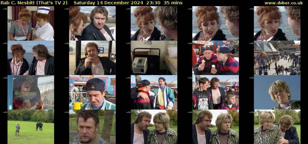 Rab C. Nesbitt (That's TV 2) Saturday 14 December 2024 23:30 - 00:05