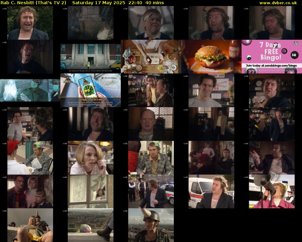 Rab C. Nesbitt (That's TV 2) Saturday 17 May 2025 22:40 - 23:20