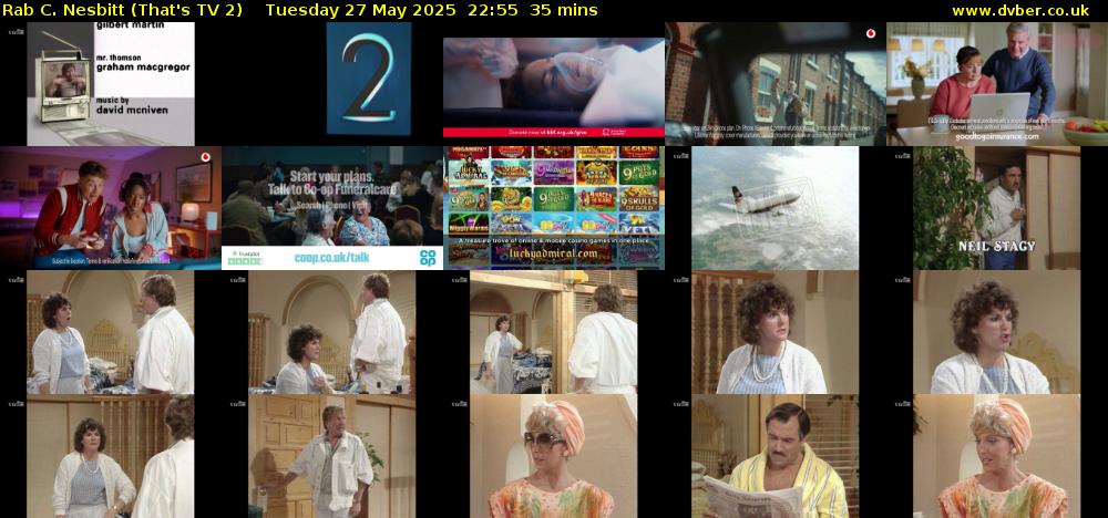 Rab C. Nesbitt (That's TV 2) Tuesday 27 May 2025 22:55 - 23:30