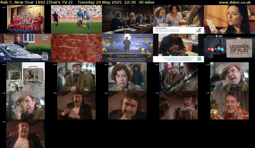 Rab C. New Year 1992 (That's TV 2) Tuesday 20 May 2025 22:30 - 23:00