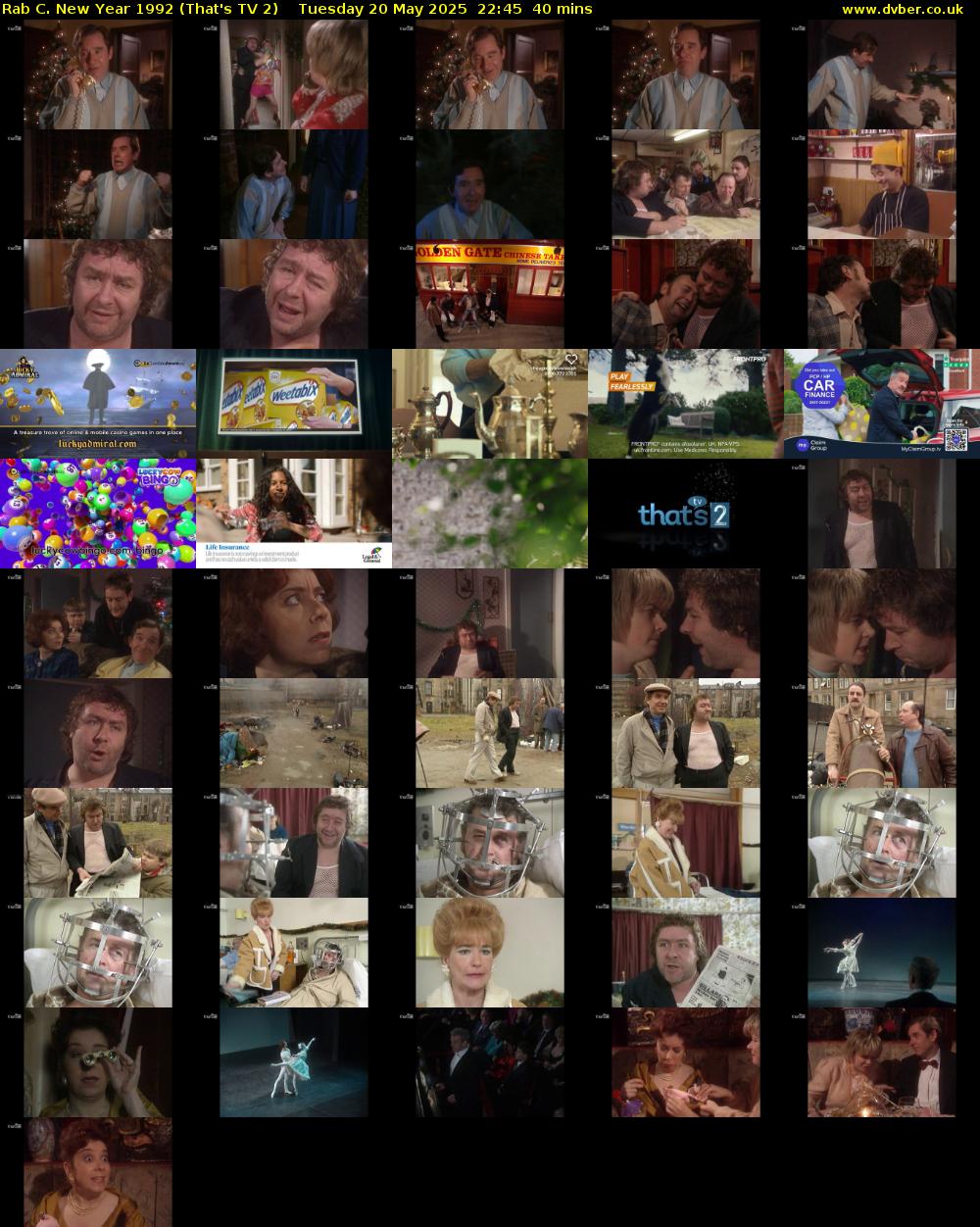Rab C. New Year 1992 (That's TV 2) Tuesday 20 May 2025 22:45 - 23:25