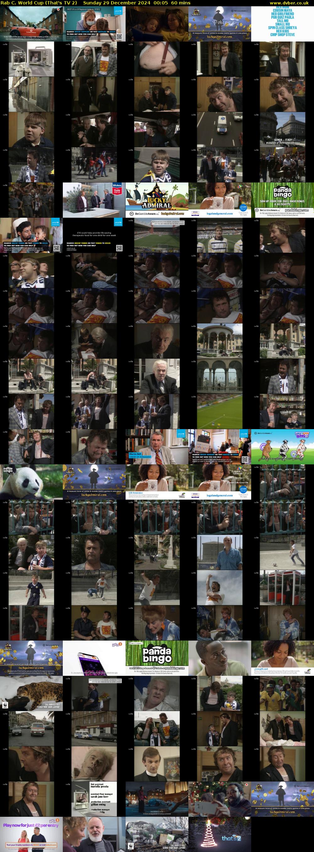 Rab C. World Cup (That's TV 2) Sunday 29 December 2024 00:05 - 01:05