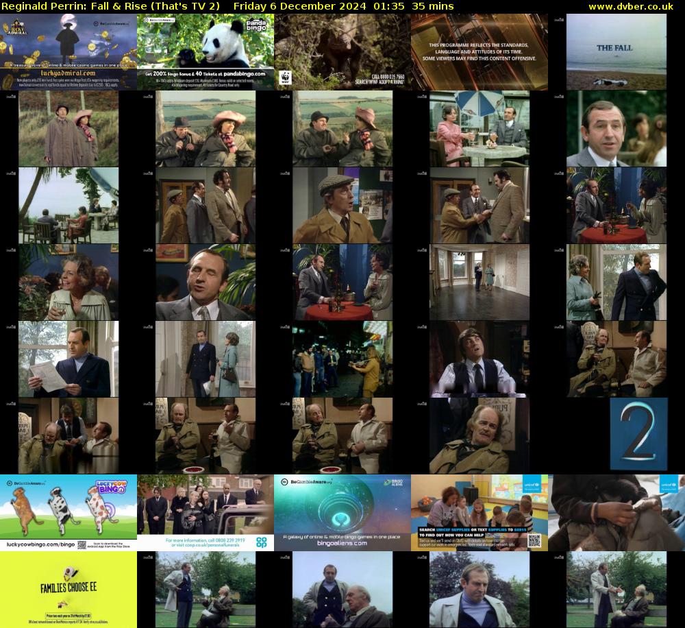 Reginald Perrin: Fall & Rise (That's TV 2) Friday 6 December 2024 01:35 - 02:10