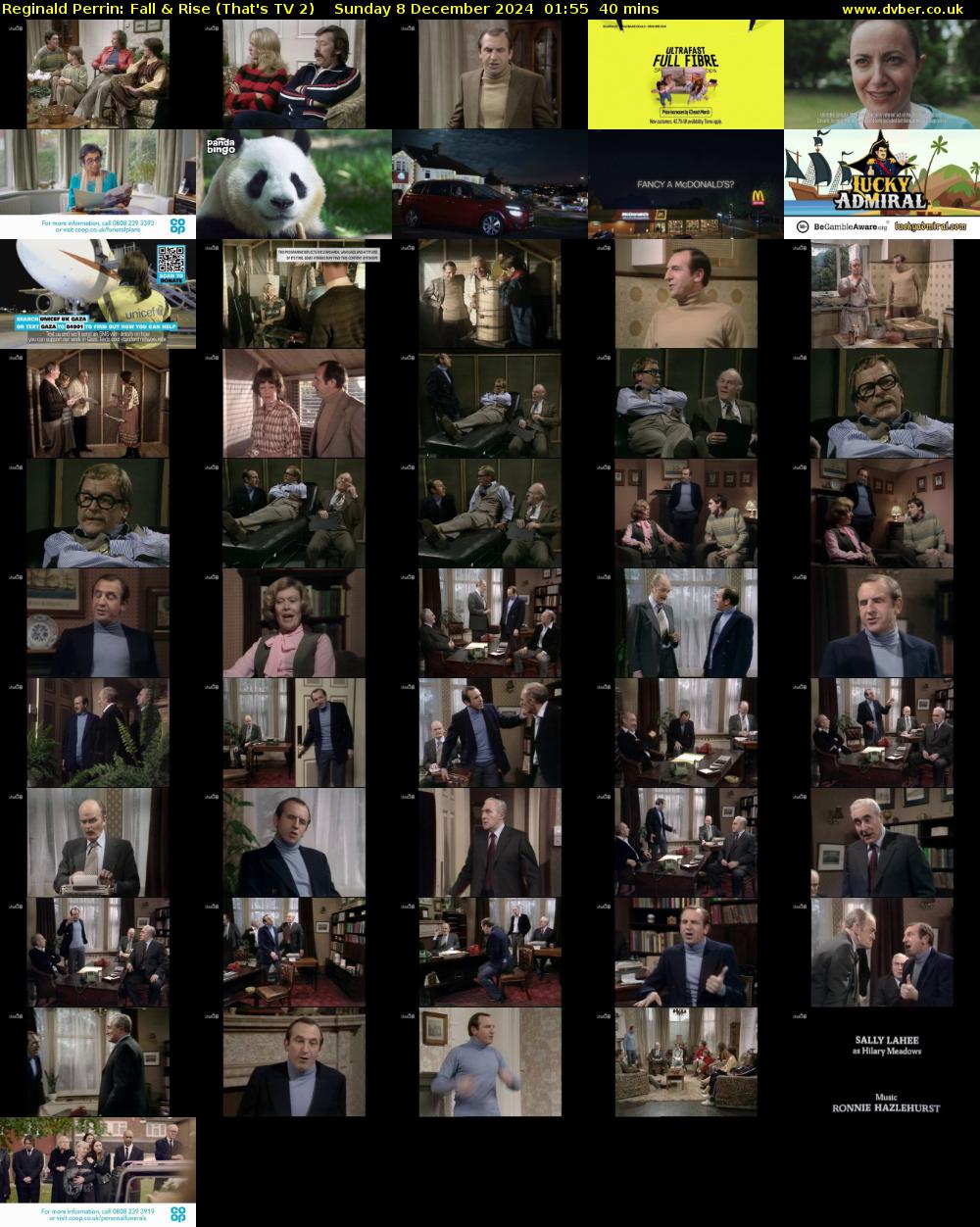 Reginald Perrin: Fall & Rise (That's TV 2) Sunday 8 December 2024 01:55 - 02:35