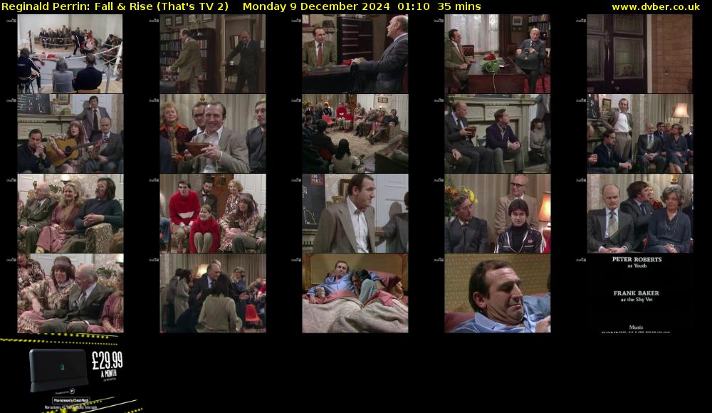 Reginald Perrin: Fall & Rise (That's TV 2) Monday 9 December 2024 01:10 - 01:45