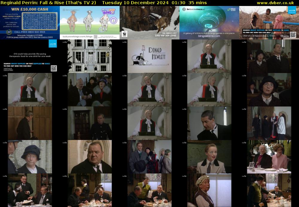 Reginald Perrin: Fall & Rise (That's TV 2) Tuesday 10 December 2024 01:30 - 02:05