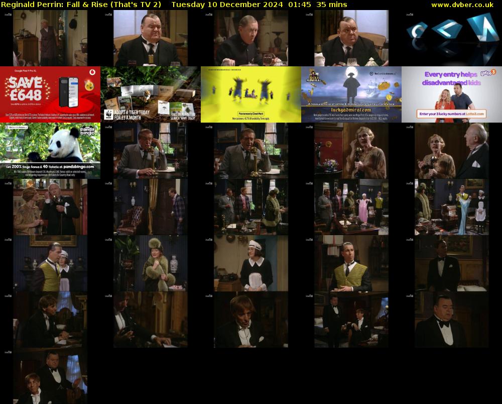 Reginald Perrin: Fall & Rise (That's TV 2) Tuesday 10 December 2024 01:45 - 02:20