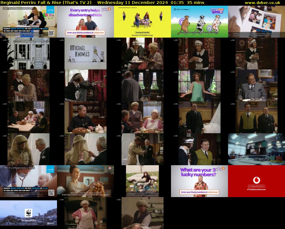 Reginald Perrin: Fall & Rise (That's TV 2) Wednesday 11 December 2024 01:35 - 02:10