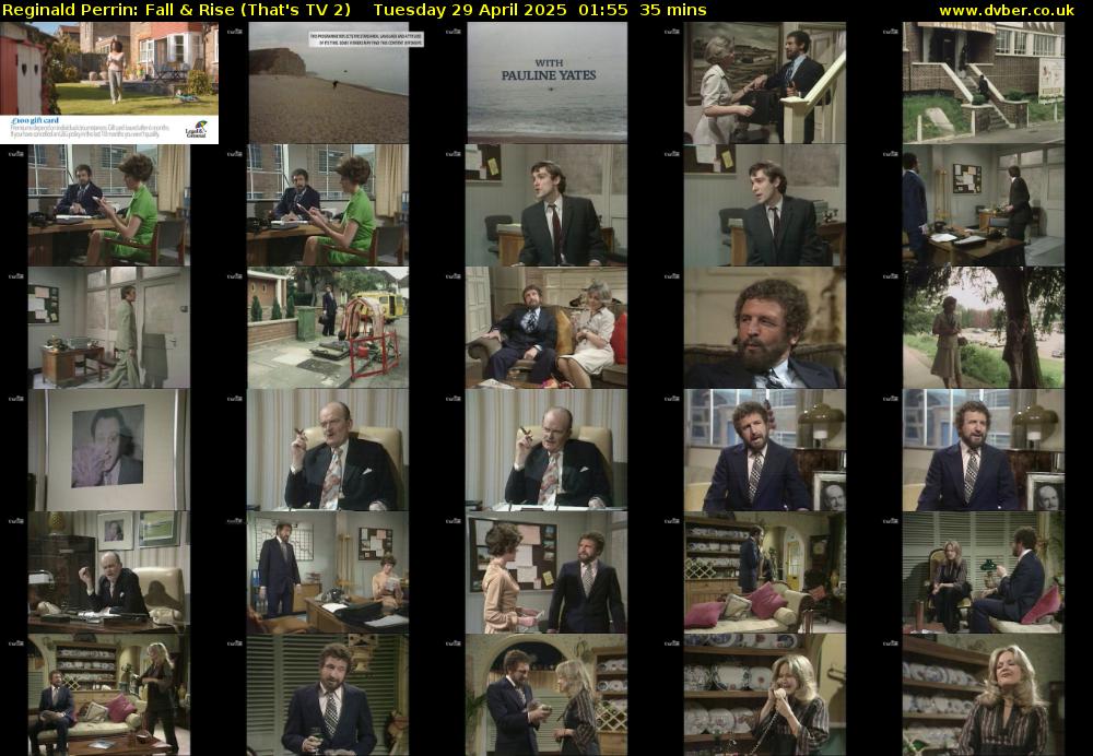 Reginald Perrin: Fall & Rise (That's TV 2) Tuesday 29 April 2025 01:55 - 02:30
