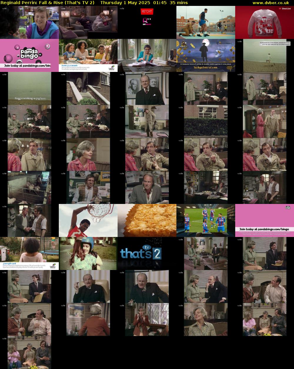 Reginald Perrin: Fall & Rise (That's TV 2) Thursday 1 May 2025 01:45 - 02:20