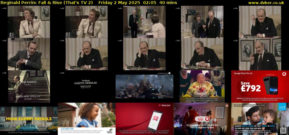 Reginald Perrin: Fall & Rise (That's TV 2) Friday 2 May 2025 02:05 - 02:45