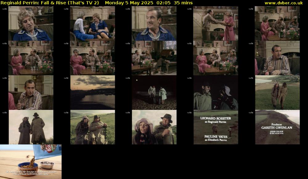 Reginald Perrin: Fall & Rise (That's TV 2) Monday 5 May 2025 02:05 - 02:40