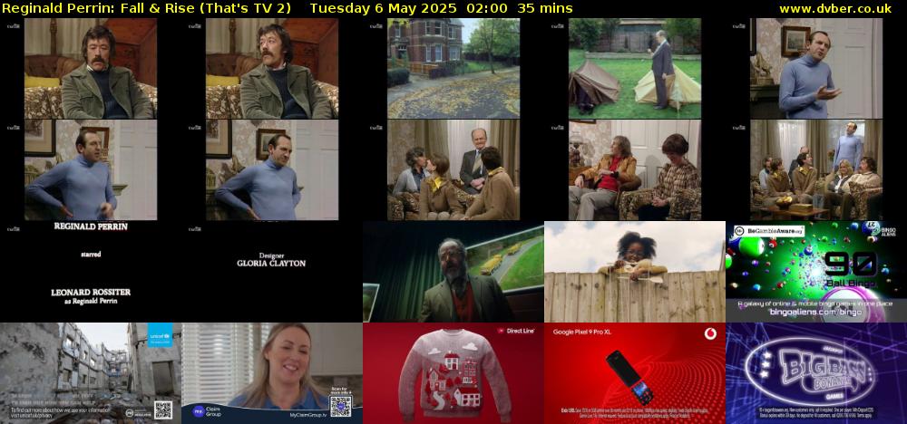 Reginald Perrin: Fall & Rise (That's TV 2) Tuesday 6 May 2025 02:00 - 02:35