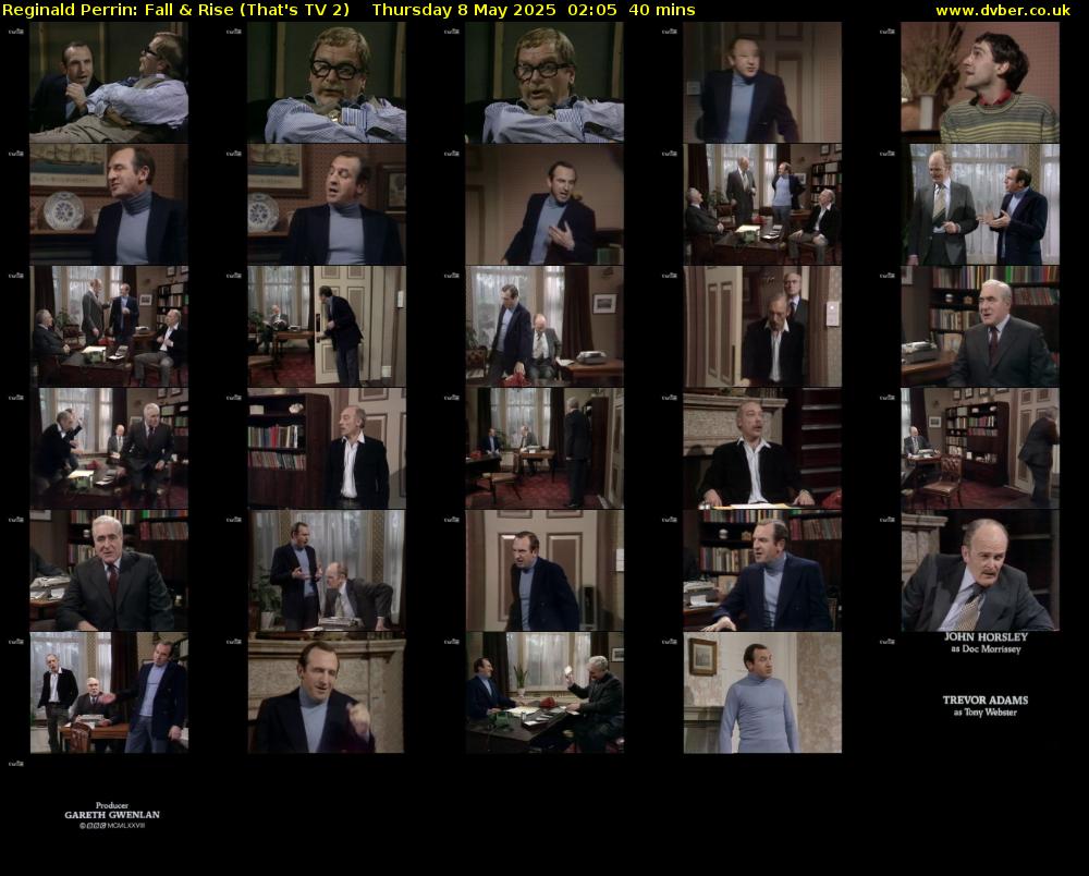 Reginald Perrin: Fall & Rise (That's TV 2) Thursday 8 May 2025 02:05 - 02:45