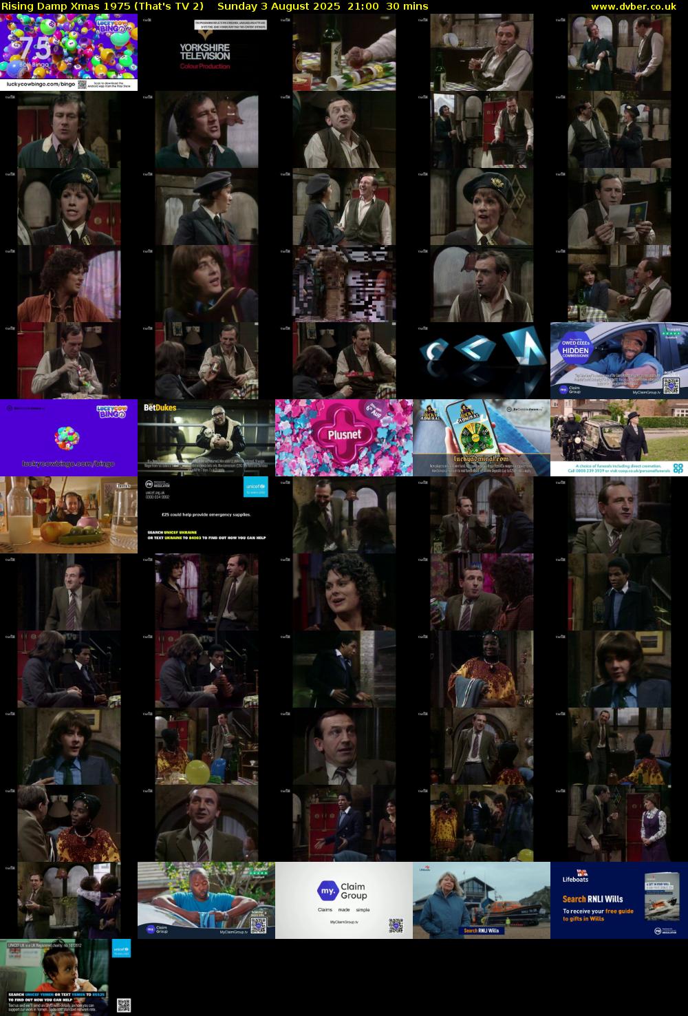 Rising Damp Xmas 1975 (That's TV 2) Sunday 3 August 2025 21:00 - 21:30