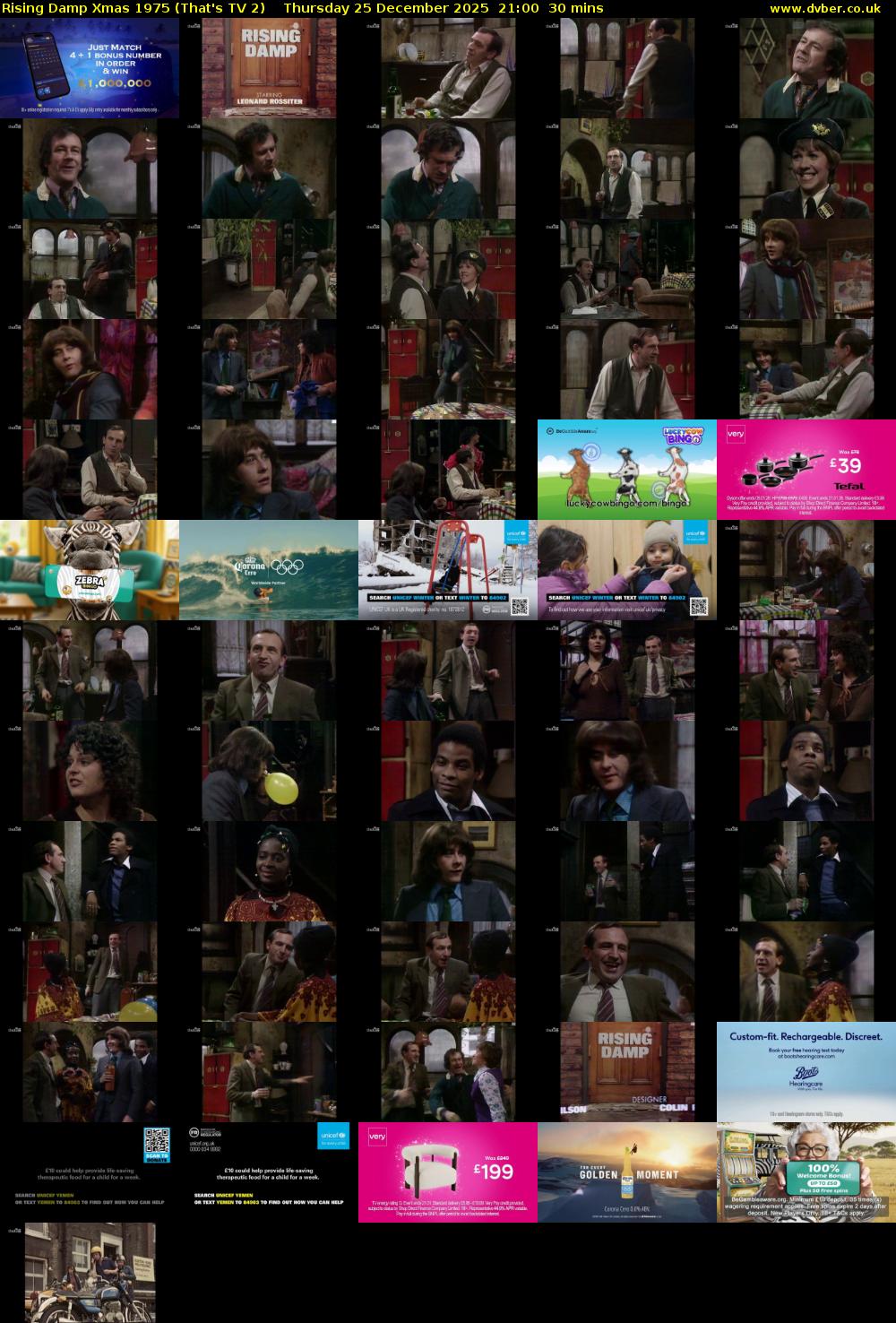 Rising Damp Xmas 1975 (That's TV 2) Thursday 25 December 2025 21:00 - 21:30