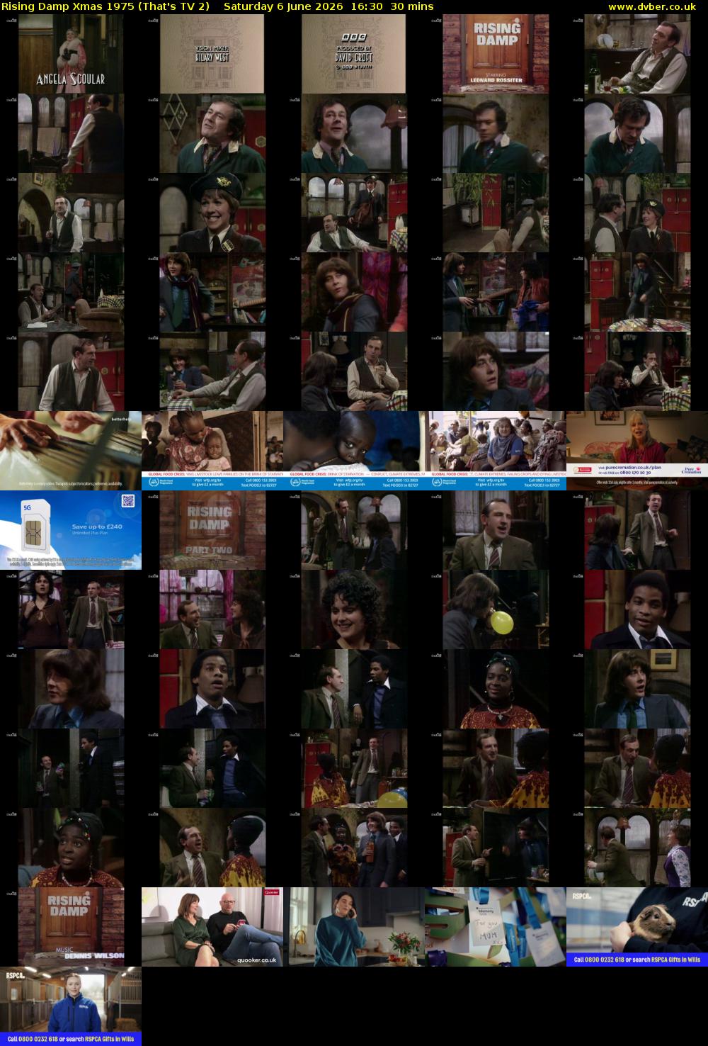 Rising Damp Xmas 1975 (That's TV 2) Saturday 6 June 2026 16:30 - 17:00