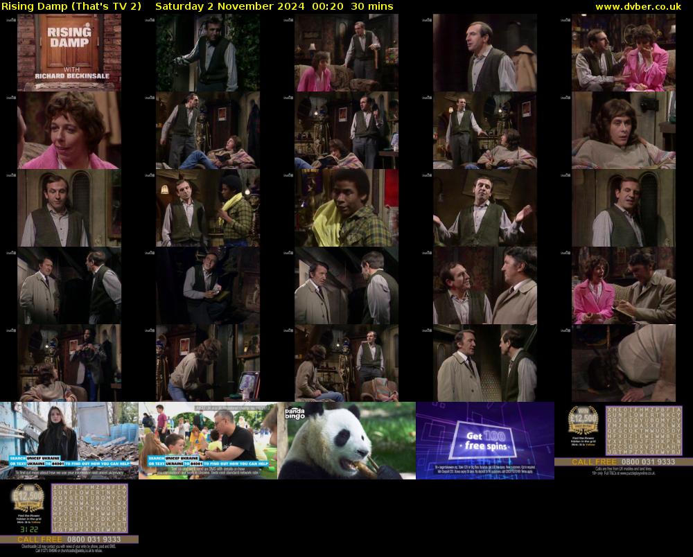 Rising Damp (That's TV 2) Saturday 2 November 2024 00:20 - 00:50