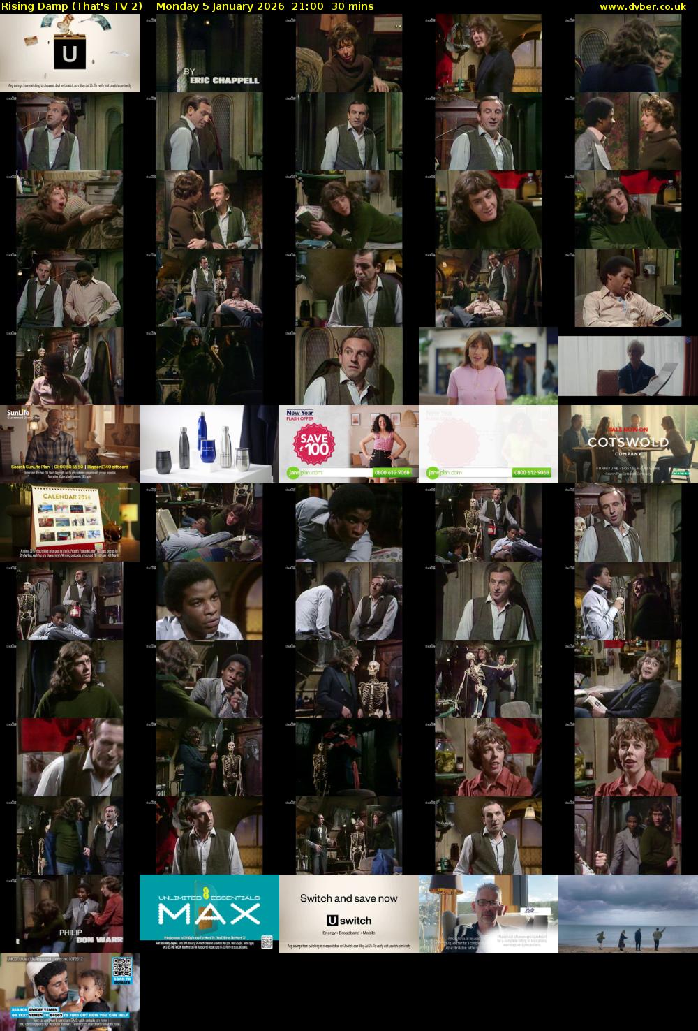 Rising Damp (That's TV 2) Monday 5 January 2026 21:00 - 21:30