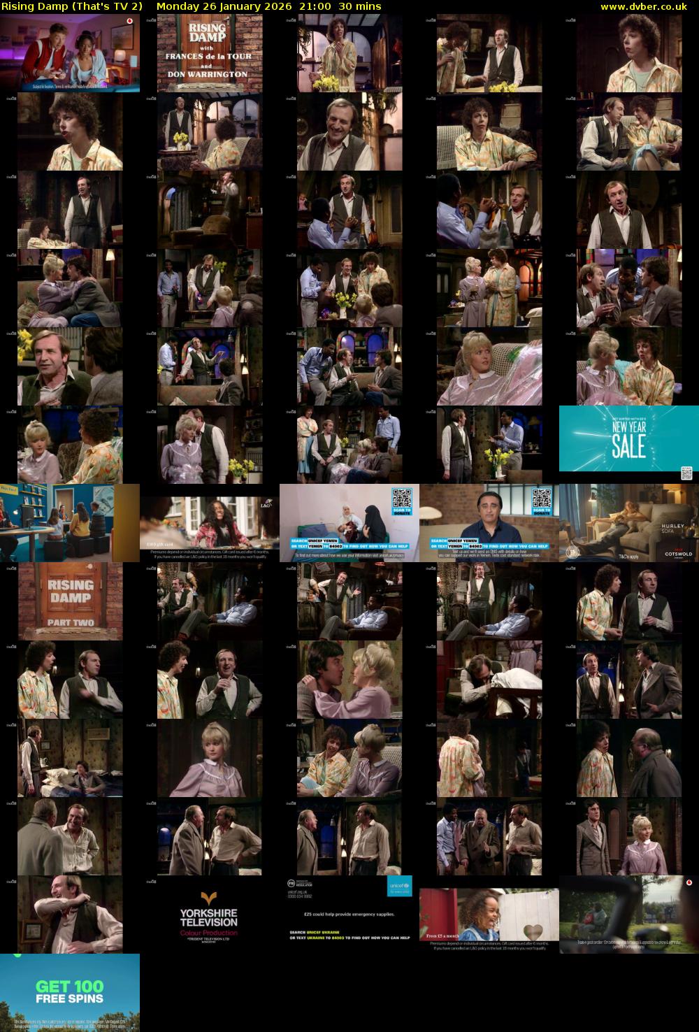 Rising Damp (That's TV 2) Monday 26 January 2026 21:00 - 21:30