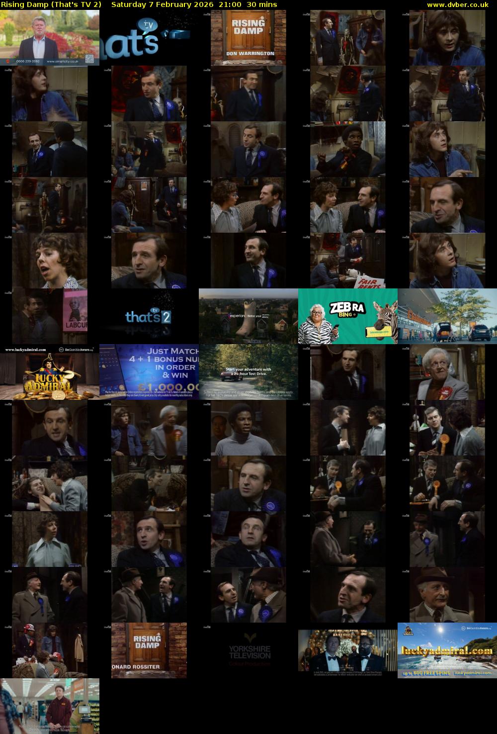 Rising Damp (That's TV 2) Saturday 7 February 2026 21:00 - 21:30