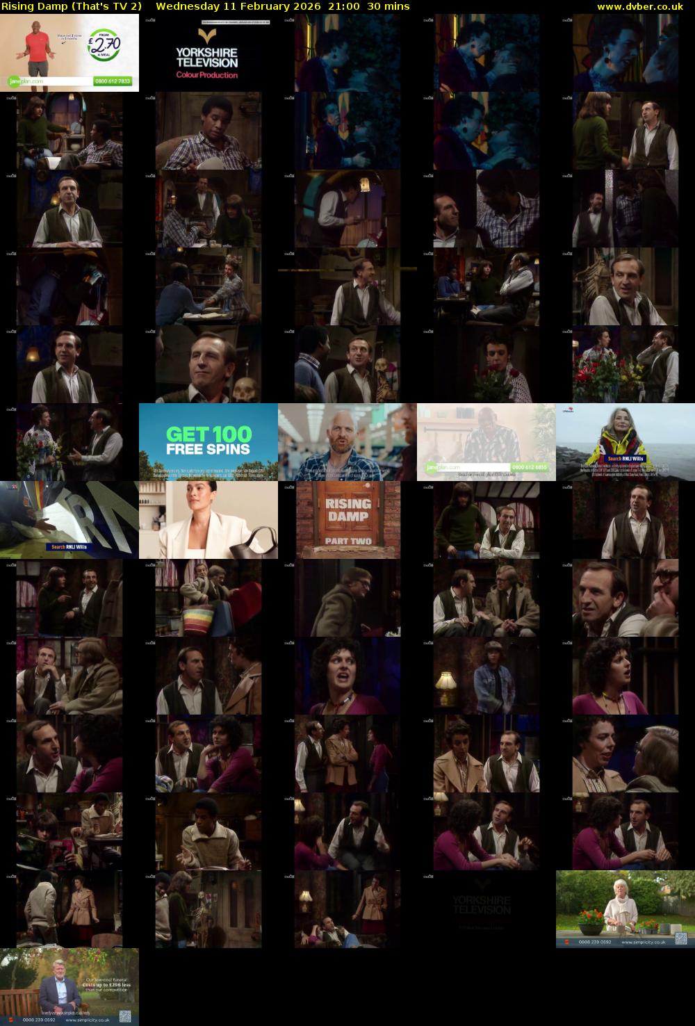 Rising Damp (That's TV 2) Wednesday 11 February 2026 21:00 - 21:30