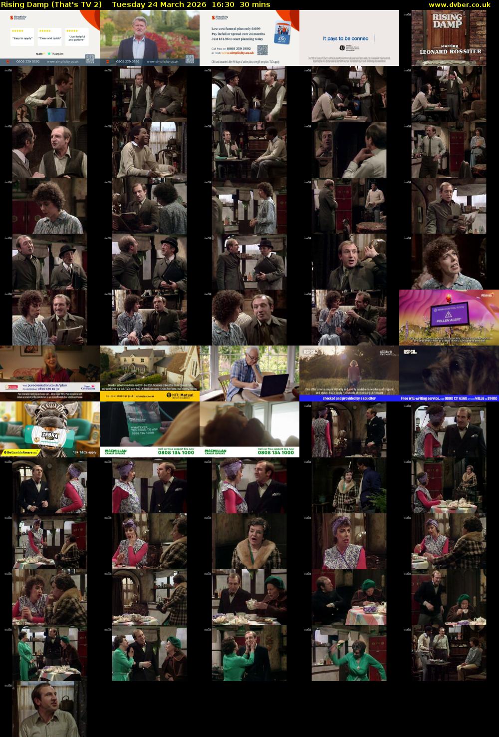 Rising Damp (That's TV 2) Tuesday 24 March 2026 16:30 - 17:00