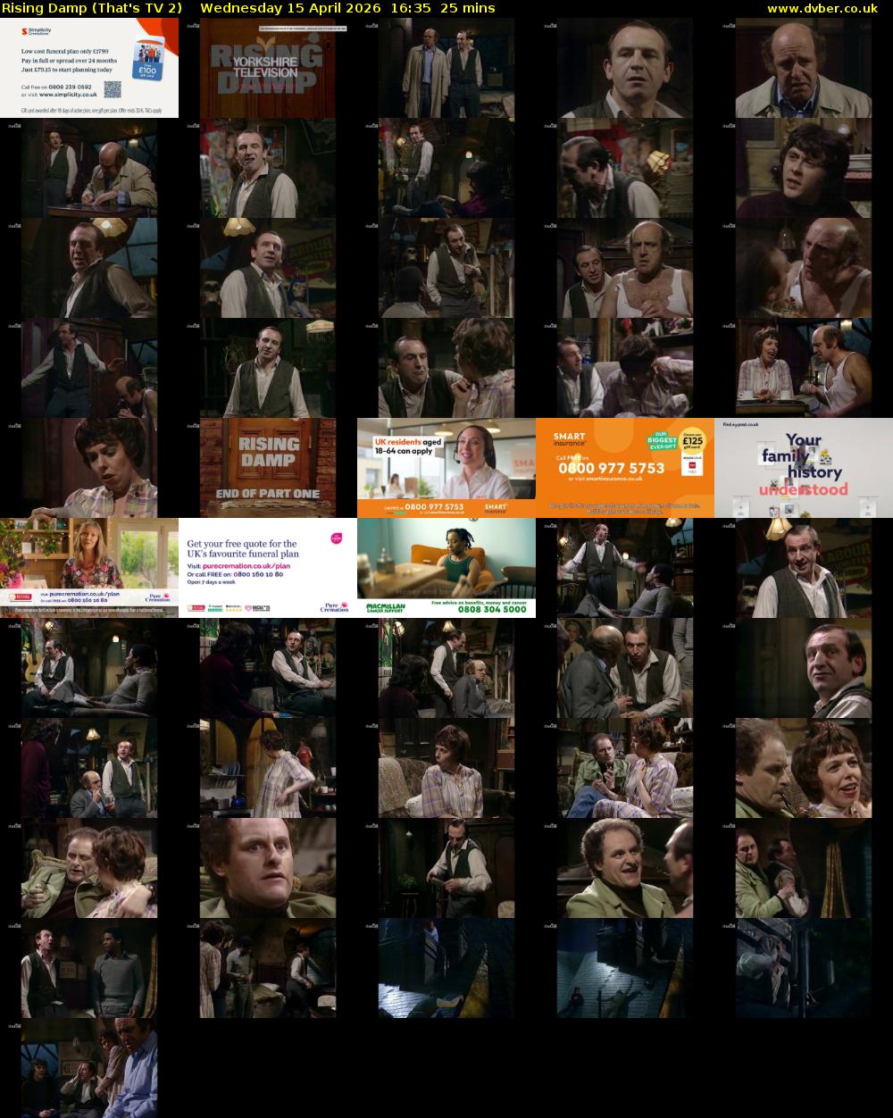 Rising Damp (That's TV 2) Wednesday 15 April 2026 16:35 - 17:00