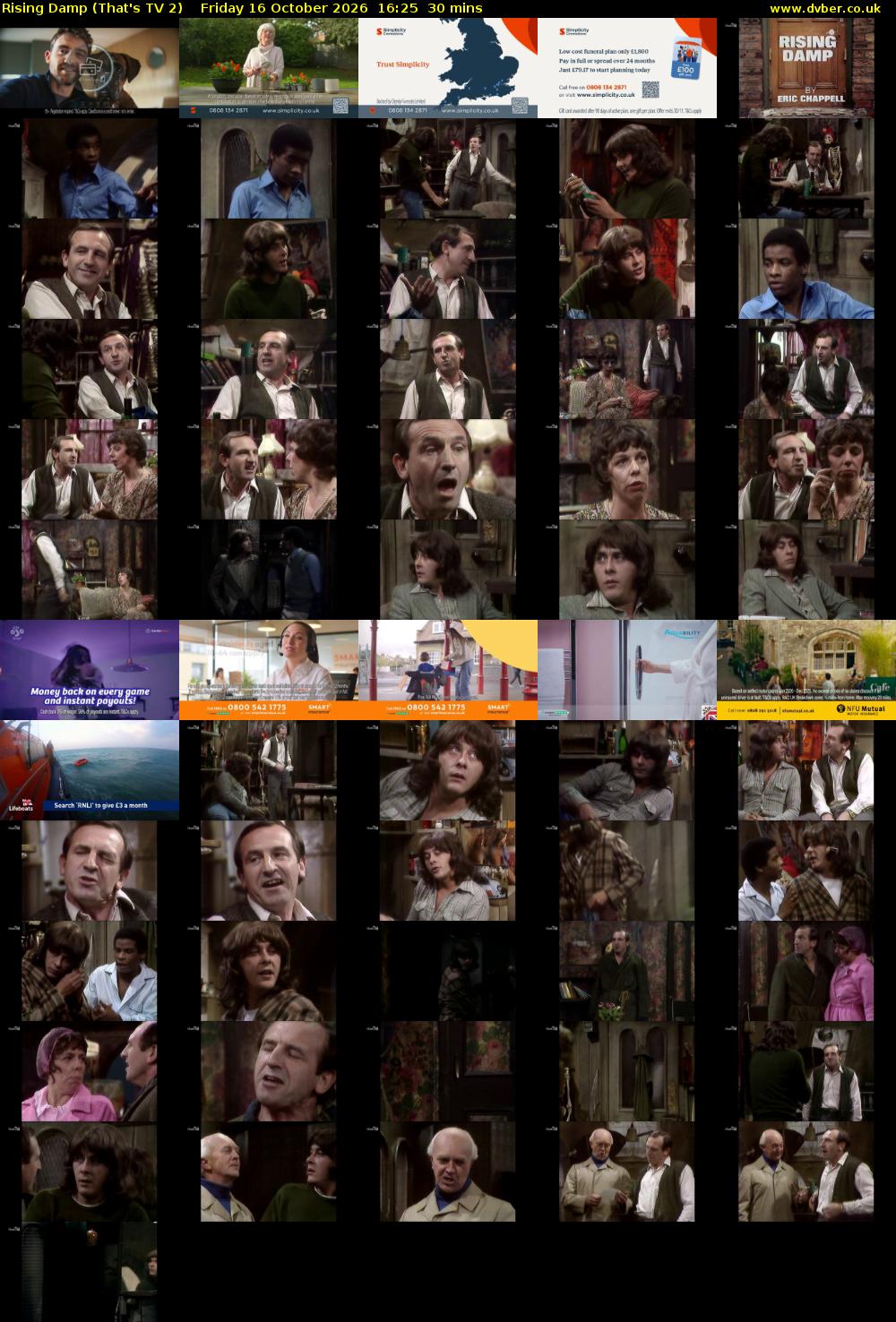 Rising Damp (That's TV 2) Friday 16 October 2026 16:25 - 16:55