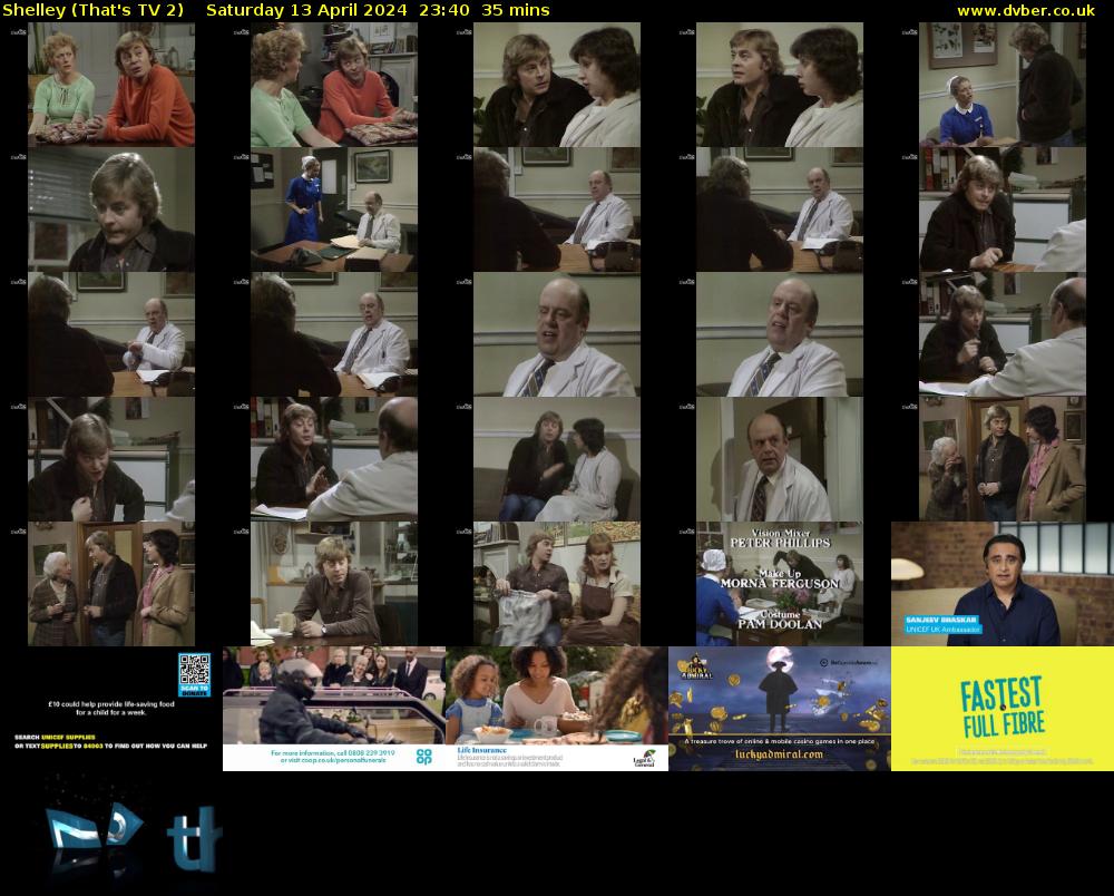 Shelley (That's TV 2) Saturday 13 April 2024 23:40 - 00:15