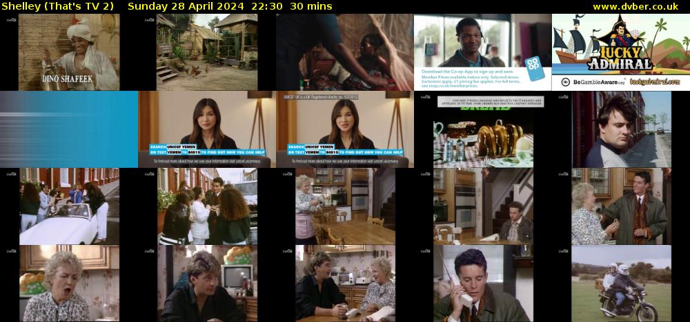 Shelley (That's TV 2) Sunday 28 April 2024 22:30 - 23:00