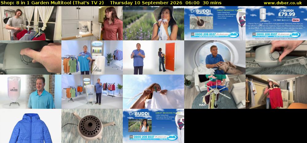 Shop: 8 in 1 Garden Multitool (That's TV 2) Thursday 10 September 2026 06:00 - 06:30
