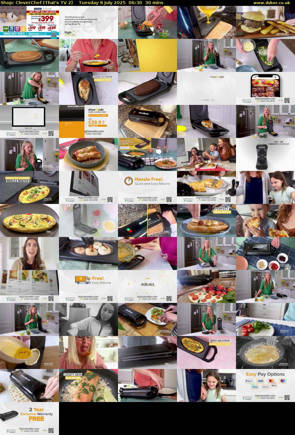 Shop: CleverChef (That's TV 2) Tuesday 8 July 2025 06:30 - 07:00