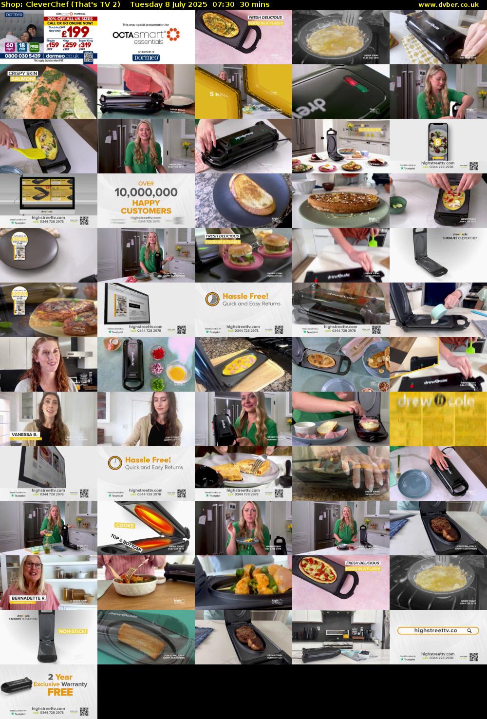 Shop: CleverChef (That's TV 2) Tuesday 8 July 2025 07:30 - 08:00