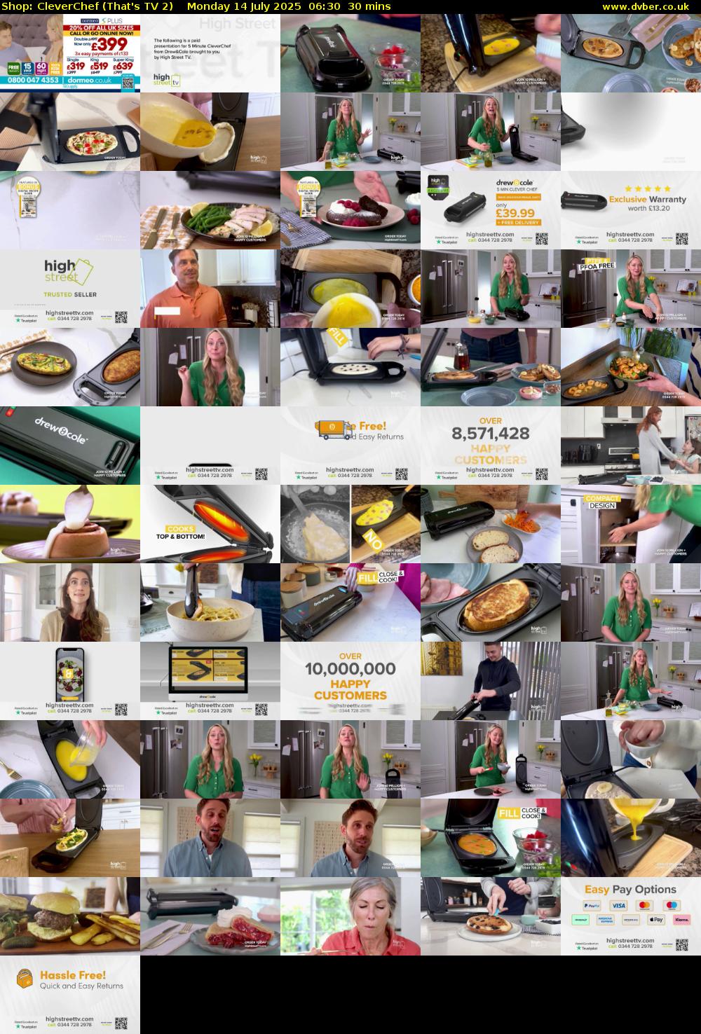 Shop: CleverChef (That's TV 2) Monday 14 July 2025 06:30 - 07:00