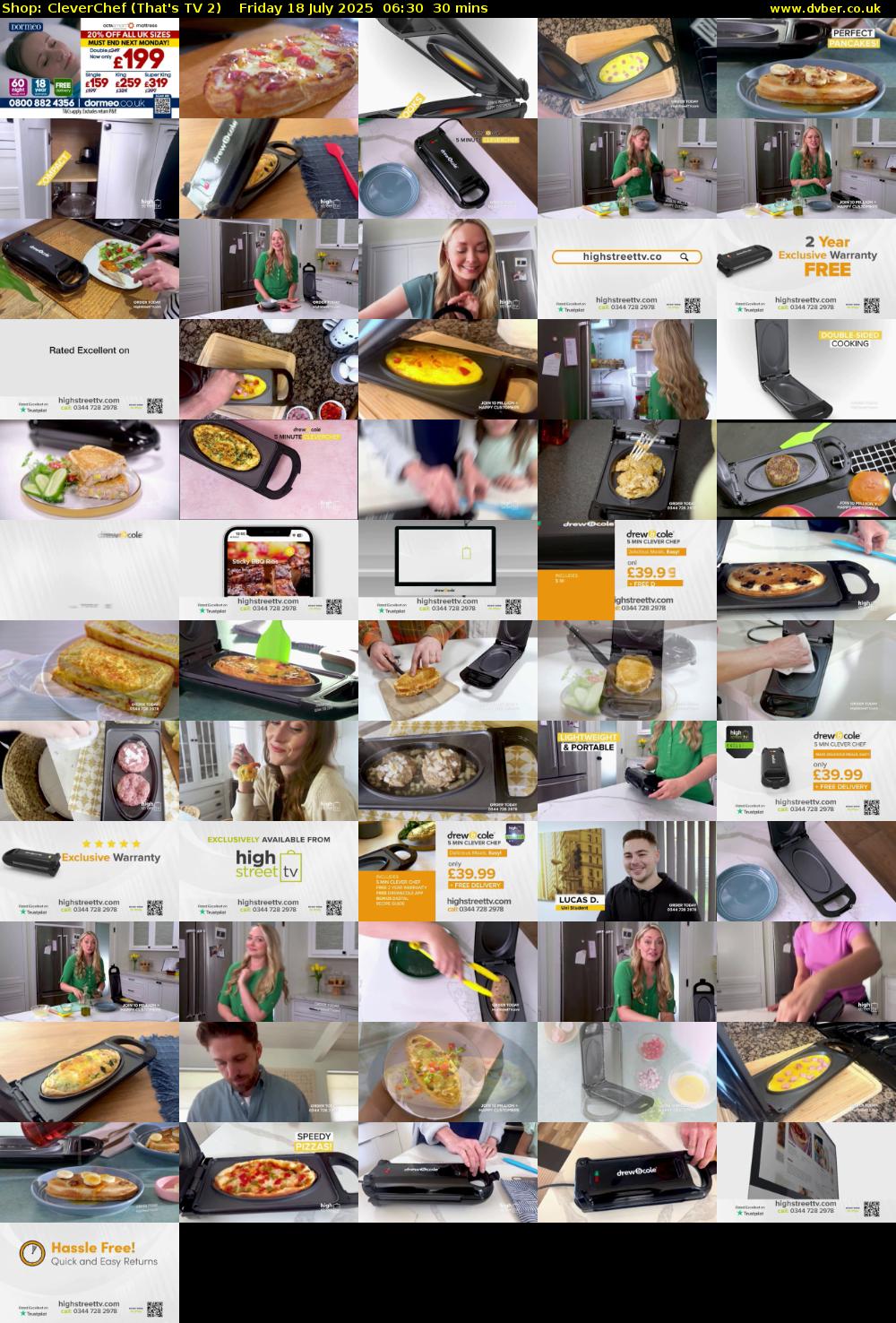 Shop: CleverChef (That's TV 2) Friday 18 July 2025 06:30 - 07:00